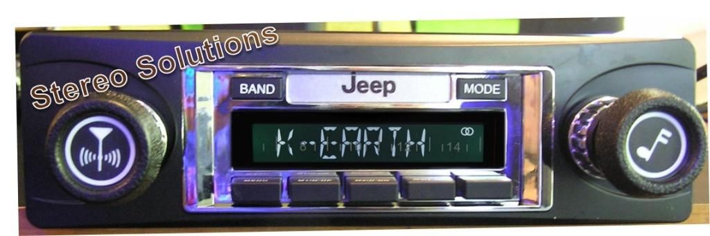 '78-86 Jeep CJ 5, CJ 7, Scrambler 200 watt AM FM Stereo Radio, Aux ...